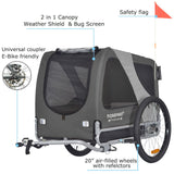 Doggyhut Premium Large Pet Bike Trailer & Stroller for Medium or Large Dogs,Bicycle Trailer for Dogs Up to 78 Lbs