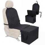 Datanly Back Seat Extender for Dogs, Dog Car Seat Cover with Storage Organizer, Waterproof Scratch Proof Cover for Cars Trucks and Suvs Front or Back (Large 29"x20"x22")