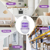 Hywean 2 Pack Bug Zapper Light Bulbs, 2 in 1 Mosquito Light Bulb, Mosquito Zapper Light Bulb UV LED for Patio and Indoor