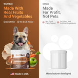 WuffWell Turkey Tail Mushrooms for Dogs – Mushroom Supplement for Dogs Immune Support – Aids Lumps & Bumps – Mushroom Powder for Dog – Vet-Recommended – Dog Mushrooms Powder – Made in USA - 140ct