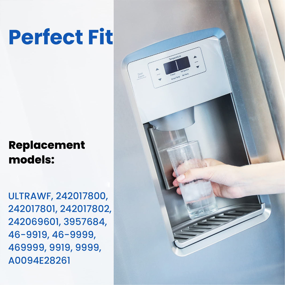 Haprait HP005 Compatible with Frigidaire ULTRAWF, Pure Source Ultra, Kenmore 9999, 469999, 46-9999, Water and Ice, Pack of 3
