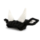 Zoo Snoods Bull Costume - Warm Knit Cow Dog Snood Wrap for Pets, Neck Ear Cover Protection for Halloween Winter (Small)