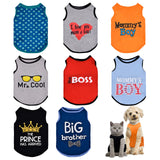 Wildox 8 Pcs Pet Shirts for Small Dogs Cats,Soft and Breathable Dog Printed Clothes with Cute Patten,Dog Sweatshirt Outfit for Chihuahuas Papillons Pomeranian (for Cool boy, Medium)
