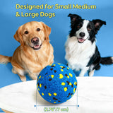 Kimee Dog Balls Tennis Ball Toys Dog Toys for Aggressive Chewers Durable Teething Chew Toys Water Toy Fetch Ball for Large Medium Small Dog and Puppies (4 Balls)