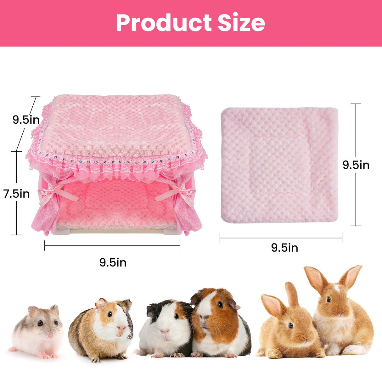 NAPLORD Guinea Pig Bed & Guinea Pig Hideout: C&C Cage Cozy Hideaway-Guinea Pig Toy