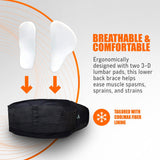 AllyFlex Sports - Back Brace for Plus Size Women and Men Lower Back Support Belt, Cooling Technology Orthopedic Back Belt for Lower Back Pain Relief (X-Large/XX-Large)