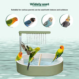 Parrot Bathtub Bird Automatic Bath Shower,Large Bird Shower Fountain Indoor Bathtub with Running Water, Contains USB and Pump,for Pet Birds, African Grey, Cockatiel, Conure, Budgie, Lovebird(Fashion)
