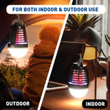 vertmuro Portable Bug Zapper Outdoor Indoor, Electric Mosquito Fly Killer Lamp with Three Lighting Mode, USB Rechargeable Light Bulb Zapper for Camping, Home, Patio (3 Pack)