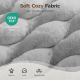 Orthopedic Dog Bed for Extra Large Dog, Waterproof Pet Bed for Crate,Non-Slip Bottom and Egg-Crate Foam with Removable Washable Cover Crate Bed,Grey,41"x27"x4"