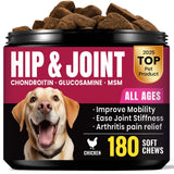 Glucosamine for Dogs - Hip and Joint Supplement Chews for Senior & Large Breed, Joint Supplement for Dogs with Chondroitin, Wuffe Joint Chews for Pain Relief - 60-Day Satisfaction Guarantee - 180 Ct