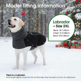 ASENKU Dog Coat, Dog Winter Jackets with Fleece Turtleneck, Windproof, Reflective Pet Snow Jacket for Cold Weather,Coats for Extra Large Size Dogs, Black, XXXXL