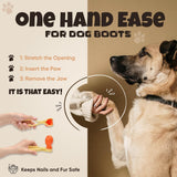 Slip into Dog Booties with One Hand | Fitting Tool for Paws Dog Boots & Other Booties for Hot Pavement, Rain, Winter & Snow Protection; Paws Jawz Medium for Small or Medium Booties
