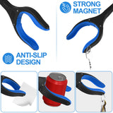 Tottist 2 Pack Grabber Reacher Tool for Elderly, 32" Extra Long Litter Stick Lightweight Handy Claw Grabber for Arm Extension Garbage Gripper Trash Pick up Litter Picker Garden(Blue Classic)