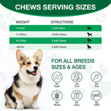 ziehooGe Calming Chews for Dogs - Dog Calming Treats Helps with Dog Anxiеty Rеlief, Separation, Strеss, Barking, Fireworks, Travel, Composure - Natural Dog Supplements 180 Soft Chews