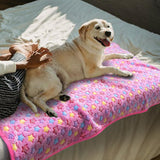 Dog Blankets for Medium Large Dogs, 3 Pack Washable Pet Throw 41" x 31", Fuzzy Soft Puppy Cover for Kennel Crate Bed