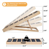Dog Ramp for Bed, Couch- Upgraded Non-Slip Wooden Pet Ramp with Sturdy Construction, 4 Adjustable Heights (16" to 22"), Supports 132 lbs for Small & Medium Dogs