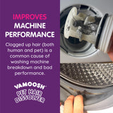 Vamoosh Pet Hair Dissolver | Pet Hair Remover for Washing Machines | Removes Odor Dissolves Dog, Cat, Animal Fur | Cleans Pet Bedding in Washing Machine | Easy to Use | 100g (Pack of 6)