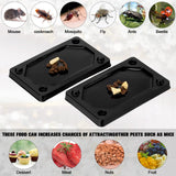 Mouse and Insect Glue Traps Mouse Sticky Traps Plastic Sticky Adhesive Mice Snake Insect to Use Indoor (64 Pieces,3 x 5 Inch)