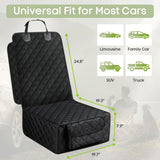 Smatto Dog Car Seat Cover, 2 Pack Waterproof Pet Front Seat Car Cover, Full Protection Dog Seat Protector with Side Flaps, Universal Size for Cars, Trucks, SUVs