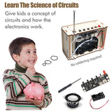 STEM Toys for Ages 6-8-13 Science Kits DIY Building Your Own Radio Craft for Kids Gadget Gifts for 7 9 11 12 14+ Year Old Boys Girls Teen Circuit Engineering Electronics Project Summer Camp Activities