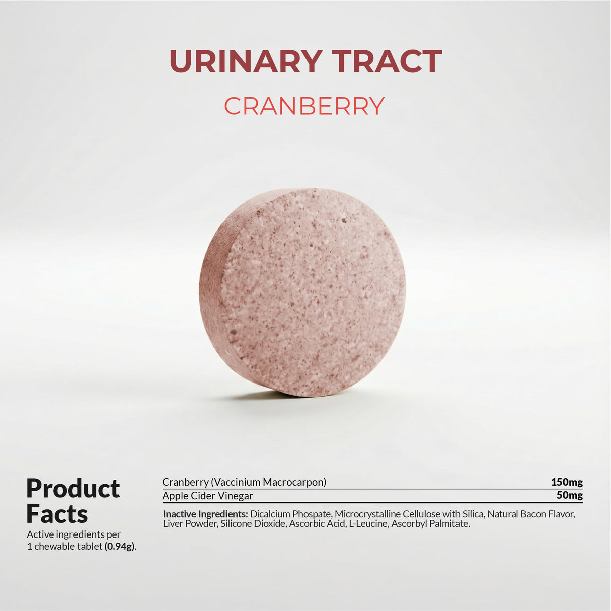 Cranberry for Dogs - Urinary Tract Support, Bladder Health, Dog UTI, Bladder Stones, Incontinence Support (Tablet)