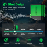 40W Fountain Submersible Water Pump, 1000GPH Adjustable Ultra Quiet Aquarium Pump, Small Pond Pump with 3 Nozzles, 10.5ft High Lift for Small Pond, Fish tank, Waterfall, Outdoor, Hydroponics