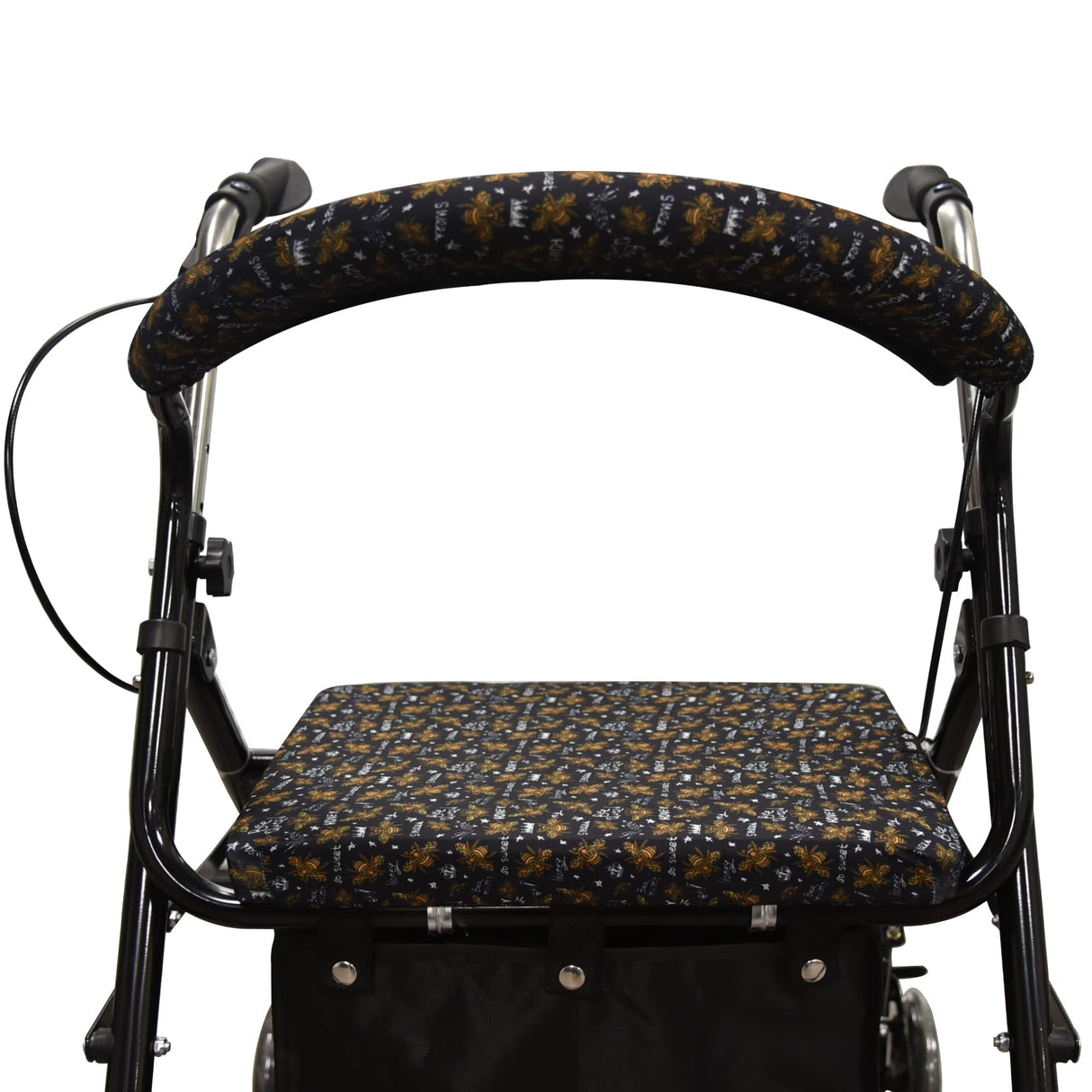 Unisex Rollator Walker Seat and Backrest Rollbar Covers Universal Soft Rollator Accessories Colorful Printing Patterns