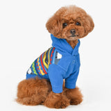 Puppia Kosa Winter Hoodie Warm Cozy Fashionable for Small Dogs, Teal, Small