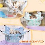 YedsIntu 3 Pcs Guinea Pig Hammock, Rat Ferret Hanging Hammock Guinea Pig Accessories for Small Animals Chinchilla Hamster Parrot Sugar Glider Ferret Squirrel (11"×11")