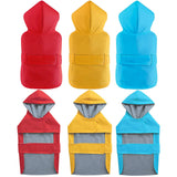 LeerKing Raincoat for Dogs - Hooded with Leash Hole, Waterproof Double Layer Coat Jacket with Lining, 10 Sizes for Small Medium and Large Dogs,Yellow,3XL