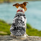Checkered Flags Race Car Flag Dog Shirts Printed Pet Tank Top Sleeveless Vest Soft Pet T Shirts for Puppy and Cat