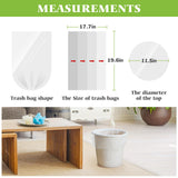 Teivio Small Trash Bags 4 Gallon 200 Counts Garbage Bags, Bathroom Trash Can Bin Liners, Small Plastic Bags for home office kitchen, fit 12-15 Liter, 3,3.5,4.5 Gal, Clear