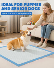 Load image into Gallery viewer, Powools 100-Pack X-Large Puppy Pads - 34'' x 28'' Pee Pads for Dogs Potty Training with Leak-Proof Quick-Dry Design, 6-Layer Wee Wee Pads for Dogs, Blue
