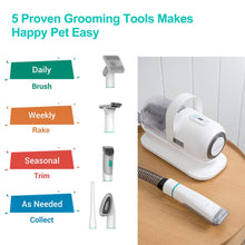 Load image into Gallery viewer, Neakasa P1 Pro Pet Grooming Kit &amp; Vacuum Suction 99% Pet Hair, Professional Clippers with 5 Proven Grooming Tools for Dog and Cat
