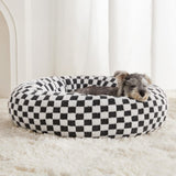 BFPETHOME Donut Dog Bed for Small Dogs, Round Cat Beds for Indoor Cats, Calming Pet Bed for Puppy and Kitty with Non-Slip Bottom, Cute Fancy Dog Bed Machine Washable Puppy Bed