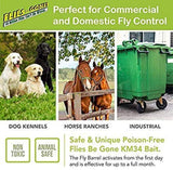 Flies Be Gone Fly Trap - Disposable Non Toxic Fly Catcher - Made in USA - Natural Bait Trap for Patios, Ranches. Easy to Use Outdoor Fly Trap, Keeps Flies from Coming Indoors (12 Pack)