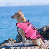 Baipesiy Mermaid Dog Life Jacket, Pink Ripstop Dog Life Vest for Swimming & Boating, High Buoyancy Adjustable Pet Vest with Durable Rescue Handle & D-Ring, for Small/Medium/Large Dogs (Mermaid, M)