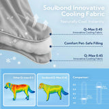 Soulbond Cooling Blanket for Medium Dogs - Q-MAX>0.45, Washable Pet Throw Blanket for Cats & Puppies, Breathable Pets Self-Cooling Blanket Furniture Protector for Couch, Sofa (29x40 Inch, Dark Gray)