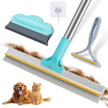 Load image into Gallery viewer, Carpet Rake for Pet Hair Removal Tool, Reusable Pet Hair Remover Broom, Dog&amp;Cat Hair Remover Scraper Rake with 54” Adjustable Long Handle, 3 Pcs Carpet Brush Rake for Rugs, Mats, Couch, Furniture
