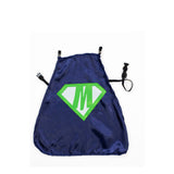 Everfan Personalized Dog Superhero Cape (X Large 25" Long (50-90 lbs), Navy Blue)