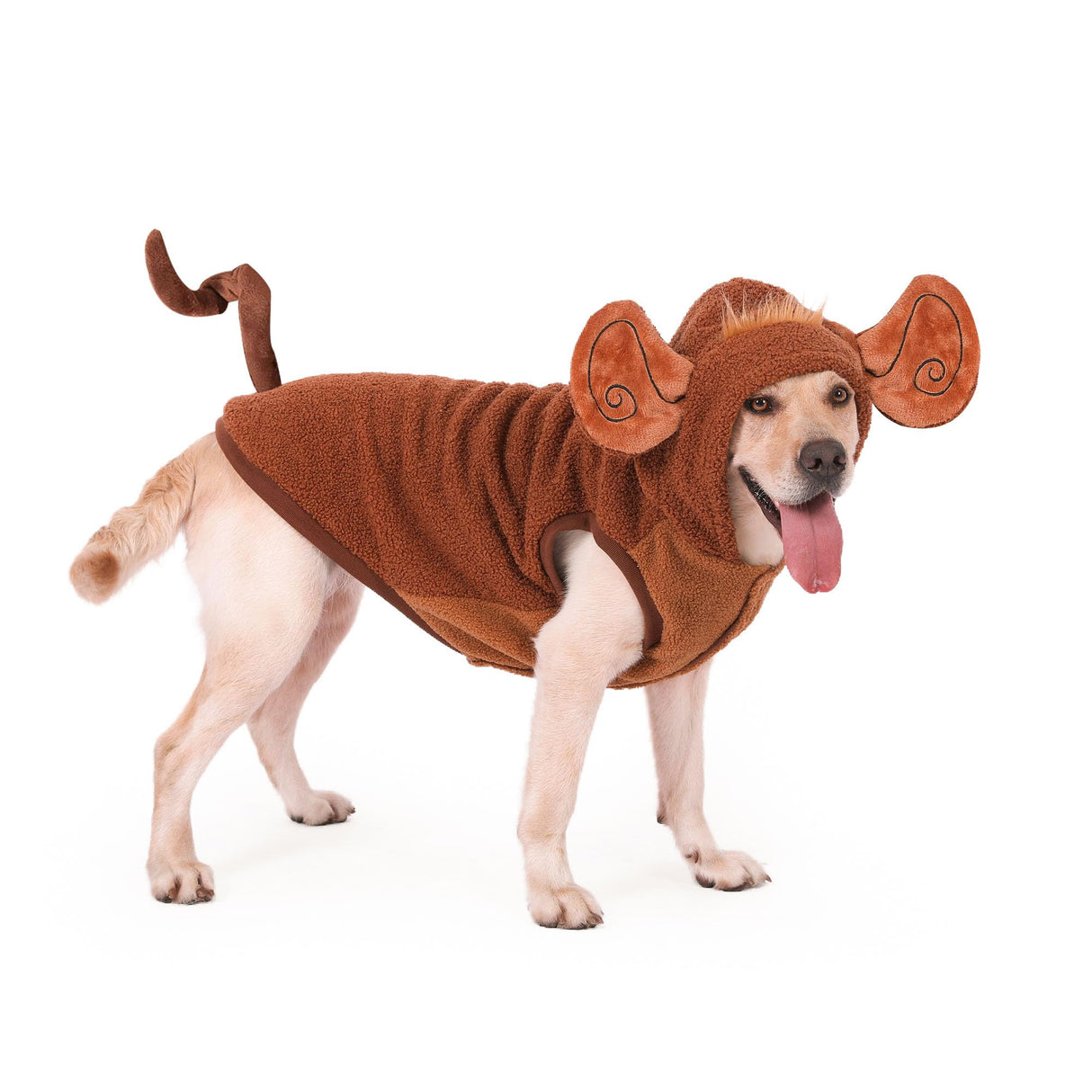 FLAdorepet Halloween Dog Monkey Costume for Small Large Breed Dogs,Winter Warm Pet Coat Funny Cat Clothes Hoodie for Labrador Bulldog Chihuahua Yorkie (5XL)