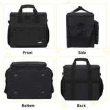 GMAK Large Pet Grooming Bag, Dog Grooming Tote Bags Supplies Organizer Case Pets Tools Organizer Tote for Dog Cat Grooming Tool Kit and Accessories, Black(Bag Only)