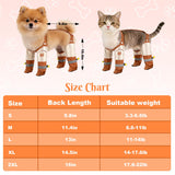 BABORUI Dog Suspender Boots, Waterproof Anti Dust, Dogs Boots with Suspenders Anti-Slip, Reflective Dog Shoes Small Size Dogs for Rain Night Walking