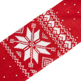 Blueberry Pet Christmas Fair Isle Dog Scarf in True Red, Large