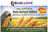 5lbs Wholesome Spray Millet for Birds – USA Grown, Harvested & Packed – 100% Natural Sun-Dried Millet Clusters – for Parakeets, Cockatiels, Conures, Budgies, Finches & All Parrots