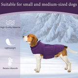 Dachshund Sweater,Small Dog Sweaters Dachshunds Clothes for Miniature,Fleece Dogs Coat,Warm Doggy Coats for Medium Dogs Girl,Female Puppy Winter Jacket Apparel & Accessories (Purple, Medium)
