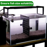 LINLAN 8 Pieces 11.8x11.8in (30X30cm) Aquarium Grid Plastic, Fish Tank Divider, Egg Crate for DIY Filtration and Bottom Protection in Aquascaping (Black-No Accessories)