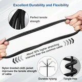 Guitar Cable, Guitar Cord 10ft, AMP Cord for Bass & Electric Guitars/Keyboard/Mandolin, Pro Audio Instrument Cable (Right Angle to Straight, Black)