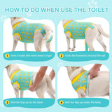 Avont Dog Recovery Suit, Surgery Shirt for Female Spay Male Neuter Skin Conditions, Surgical Onesie Bodysuit Prevent Licking Dog E Collar Cone Alternative -Duck (XL)