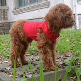 Lovelonglong 2019 Summer Pet Clothing, Dog Clothes Blank T-Shirts Ribbed Tanks Top Thread Vests for Large Medium Small Dogs 100% Cotton Red L-XL